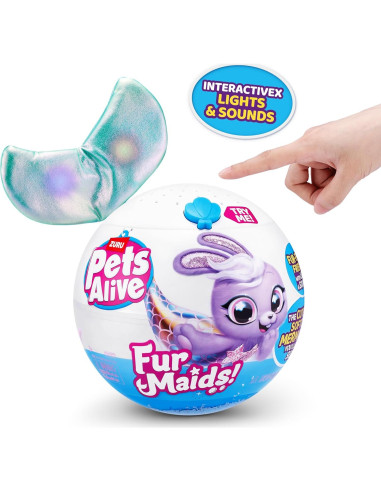 Juguete de Peluche Interactivo ZURU Furmaids Verde con Luces