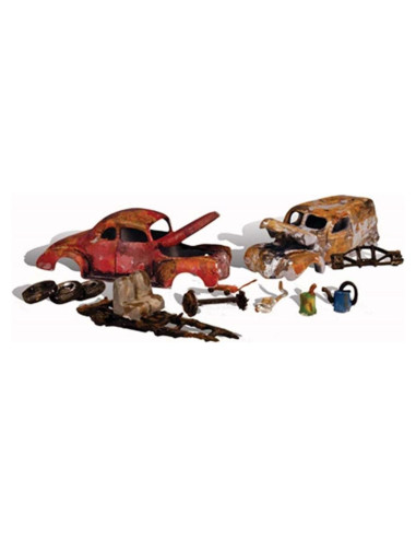 Autos Chatarra Woodland Scenics HO 2 Viejos Automóviles