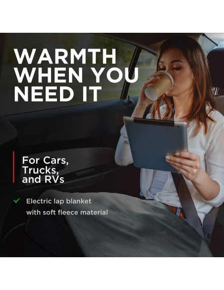 Manta Térmica Eléctrica Schumacher SA877 12V Forro Polar 69.85x109.22cm