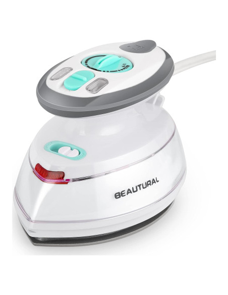 Mini Plancha de Viaje BEAUTURAL 400W Doble Voltaje Antiadherente
