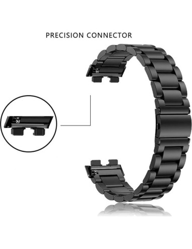 Correa de Metal Inoxidable XIHAMA para Huawei Band 10/9/8