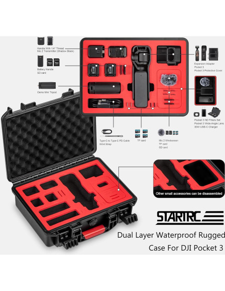 Funda Dura Impermeable STARTRC para DJI Osmo Pocket 3