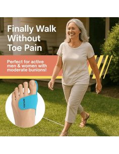 Cinta Kinesiológica ToeTape para Juanetes - 40 Tiras Azul 2