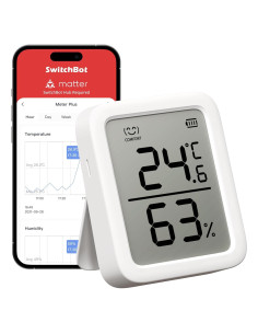 Termómetro Higrómetro SwitchBot Medidor Plus Bluetooth 3"