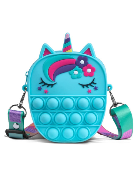 Bolsa Pop Antiestrés Sichy para Niñas - Monedero Unicornio