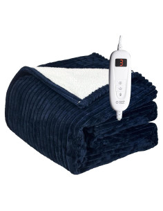 Manta Eléctrica Tefici 183x213 cm Azul Suave 6 Niveles Calor