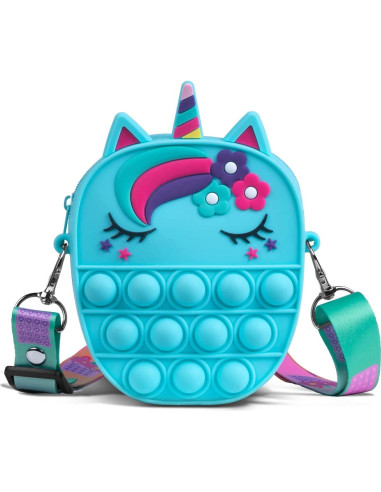 Bolsa Pop Antiestrés Sichy para Niñas - Monedero Unicornio