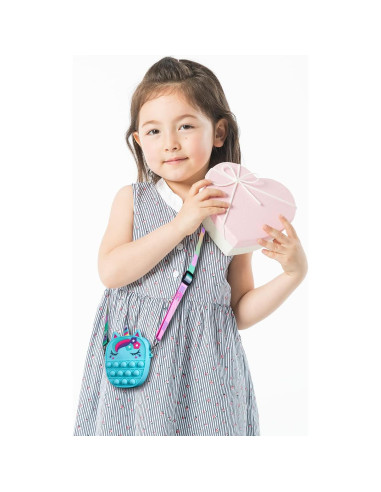 Bolsa Pop Antiestrés Sichy para Niñas - Monedero Unicornio