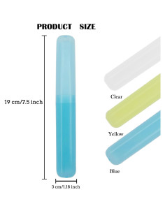 6 Cajas de Cepillo de Dientes Portátiles Plásticas - AAA 2