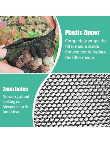 Bolsas de Filtro para Acuarios AQUANEAT 10pcs 7.62x10.16cm