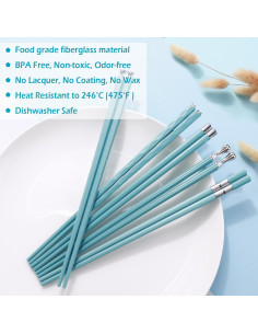 Palillos Reutilizables Glamfields de Fibra de Vidrio 24.3 cm 2