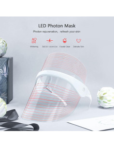 Máscara Facial LED NUFR MZ-001 3 Colores Antienvejecimiento 2