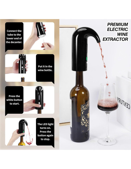 Aguijón de Vino Eléctrico EYE4TECHS - Vertedor Automático Recargable