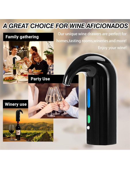 Aguijón de Vino Eléctrico EYE4TECHS - Vertedor Automático Recargable
