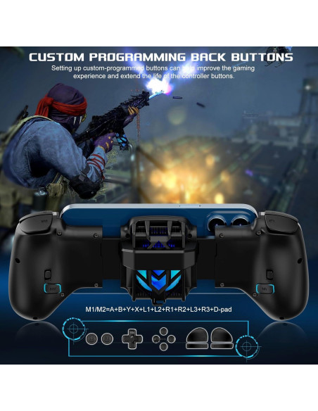 Controlador de Juego Móvil arVin con Enfriador RGB para iPhone/Android