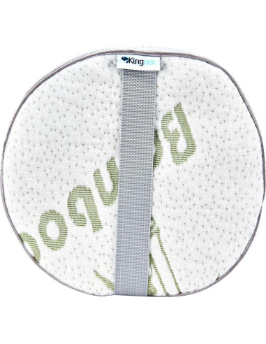 Almohada Cilíndrica Kingnex de Láttex 48x20 cm con Funda