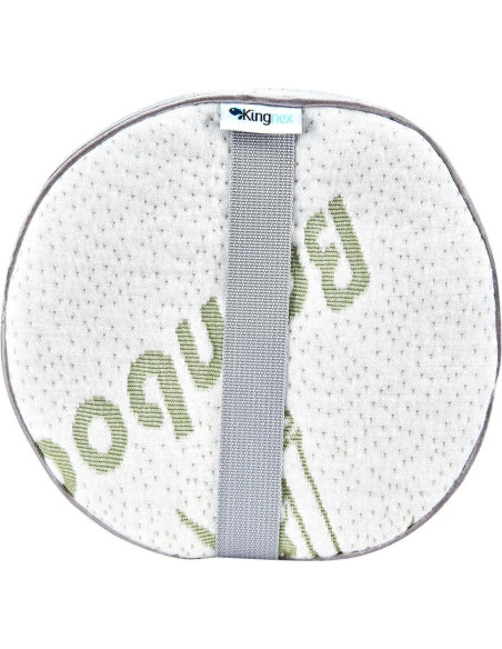 Almohada Cilíndrica Kingnex de Láttex 48x20 cm con Funda