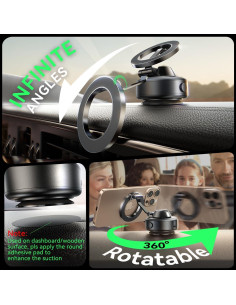 Soporte magnético para teléfono de coche Sanqi Youpin 360 2