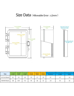 Caja Eléctrica LeMotech IP67, Cubierta Transparente 11.94x8.89cm 2