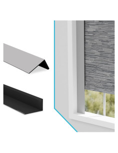 Tiras de Bloqueo de Luz Blindify 2 Pcs Gris para Cortinas