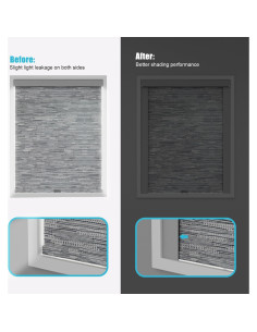 Tiras de Bloqueo de Luz Blindify 2 Pcs Gris para Cortinas 2