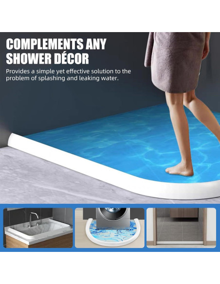 Barrera de Ducha Plegable YFLY 149.86 cm Impermeable