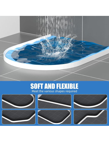 Barrera de Ducha Plegable YFLY 149.86 cm Impermeable