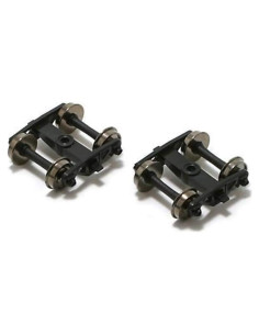 Ejes Barber HO Atlas para Caboose con Ruedas de Metal