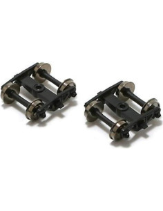 Ejes Barber HO Atlas para Caboose con Ruedas de Metal 2