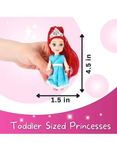 Set de 12 Muñecas Princesa Real Liberty Imports 12.7 cm