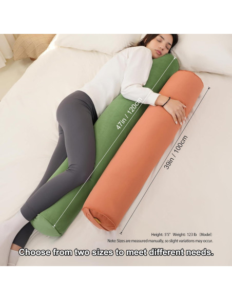 Cojín Corporal Ailuteie 99 cm Naranja Ámbar Soporte Lumbar