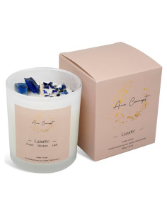 Vela Aromática Cristal Sanadora Ava Concept 10Oz Lazurita