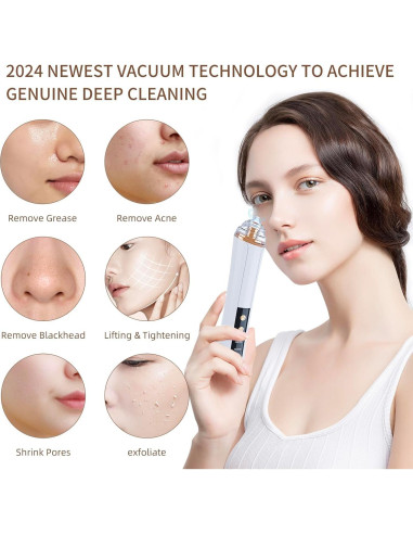 Aspiradora de Poros YUZYBH Limpiador Facial USB 3 Niveles