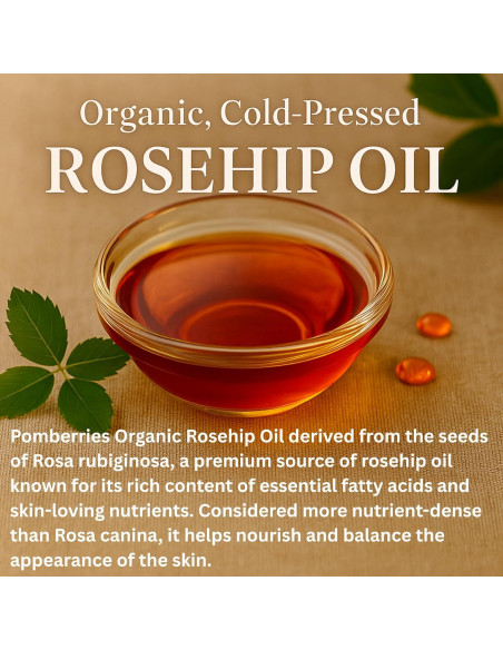 Aceite de Rosa Mosqueta Orgánico 473 ml - Puro y Prensado en Frío