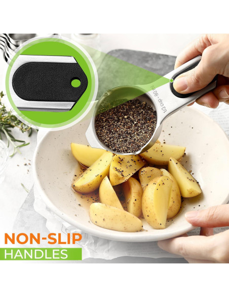 Tazas de Medir Magnéticas Spring Chef - Acero Inoxidable, 7 Piezas