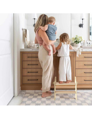 Escalera Plegable de 2 Pasos Joothlin para Niños Antideslizante