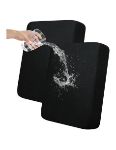Funda de Cojín Easy-Going 2 Piezas Impermeable Negra