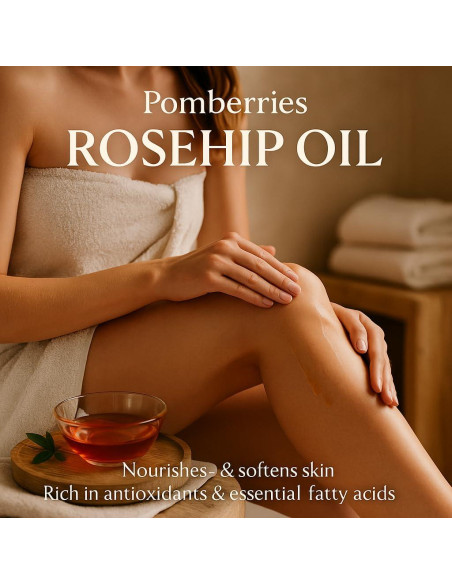 Aceite de Rosa Mosqueta Orgánico 473 ml - Puro y Prensado en Frío