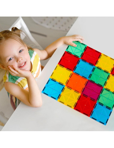 Conjunto de Bloques Magnéticos FNJO 52 PCS Juguetes STEM