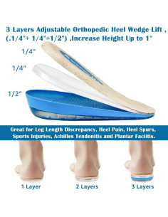 Cuña ortopédica ajustable Svowin 3 capas para piernas 2