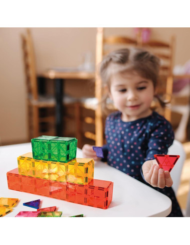 Conjunto de Bloques Magnéticos FNJO 52 PCS Juguetes STEM