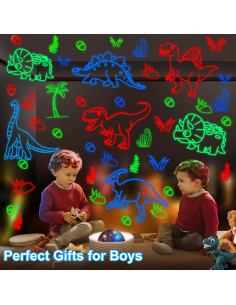 Proyector de Luz Nocturna Dinosaurio YACHANCE con Control Remoto 2