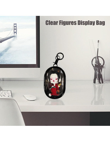 Bolsa de Exhibición de Figuras ZZFENGKR 6.35x9.4 cm Negra