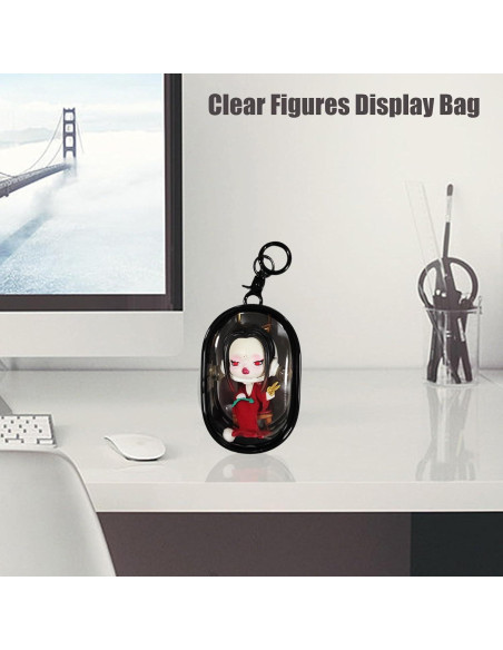 Bolsa de Exhibición de Figuras ZZFENGKR 6.35x9.4 cm Negra