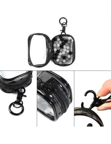 Bolsa de Exhibición de Figuras ZZFENGKR 6.35x9.4 cm Negra