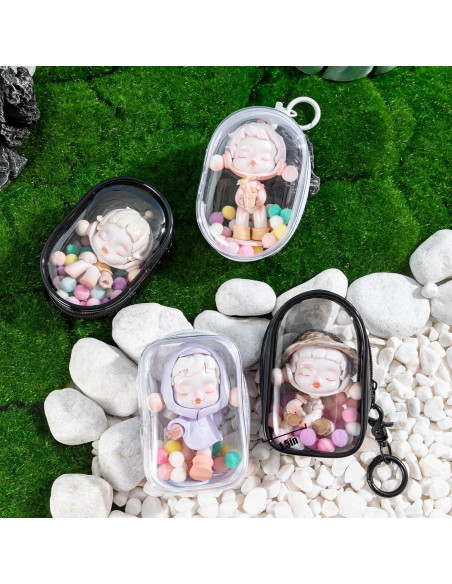 Bolsa de Exhibición de Figuras ZZFENGKR 6.35x9.4 cm Negra