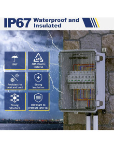 Caja Eléctrica Impermeable Haisstronica 15x15x8.9 cm IP67 2