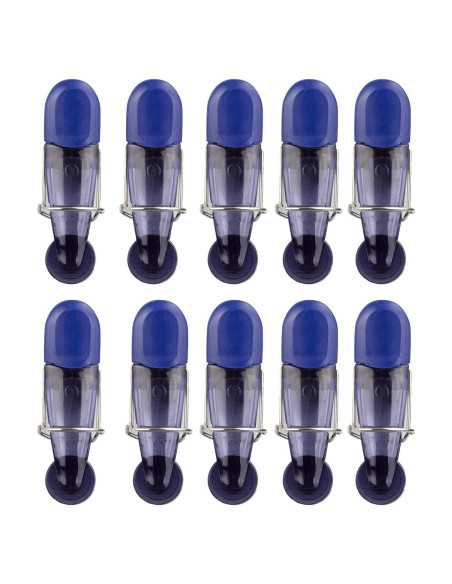 Clip de Bolsa con Imán Cook with Color - Paquete de 10 Azul