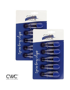 Clip de Bolsa con Imán Cook with Color - Paquete de 10 Azul 2