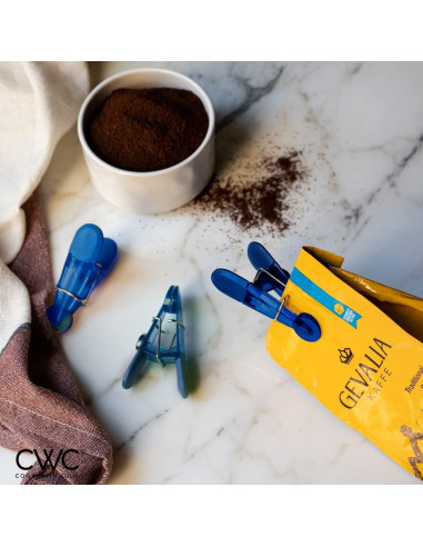 Clip de Bolsa con Imán Cook with Color - Paquete de 10 Azul